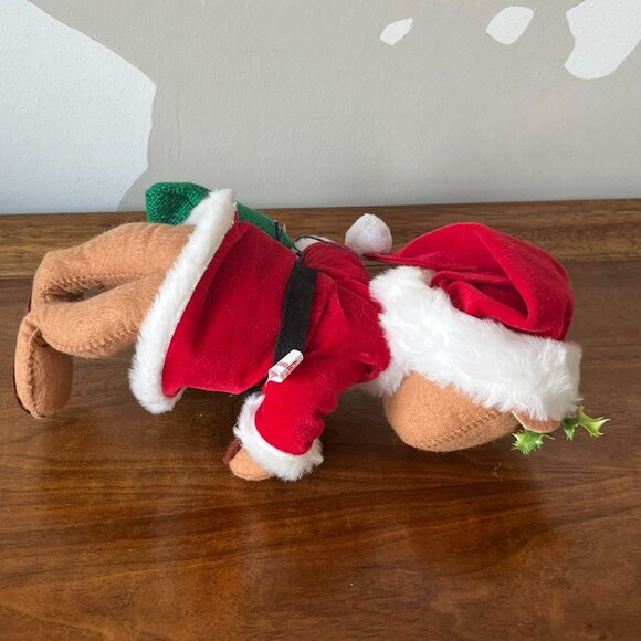 Annalee Mobilitee Dolls Santa Claus Stuffed Bear Doll Vintage 1989 Sack 8054 USA - Picture 5 of 12